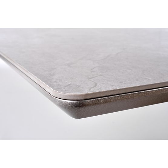 Masă extensibilă VALENTINO gri deschis/auriu