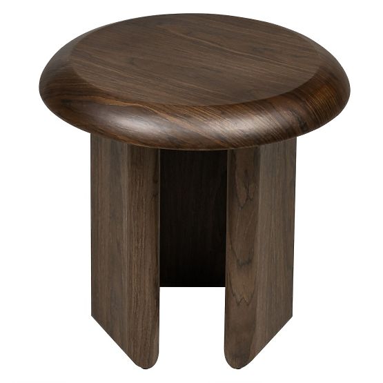 Masă laterală Keo 50 cm, nuc închis