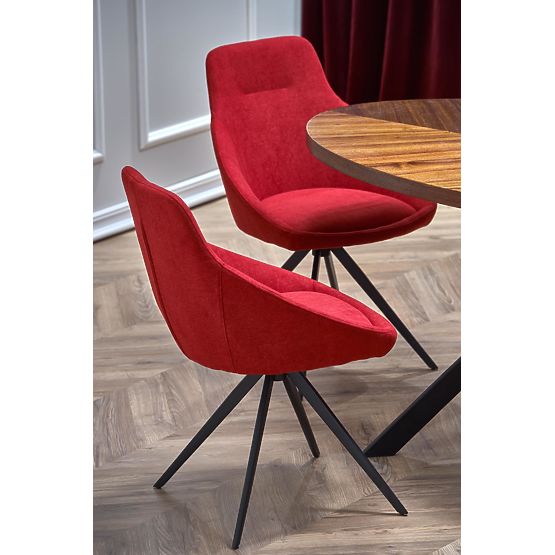 Masa LOCARNO, blat - nuc, picior - negru (2p=1buc)