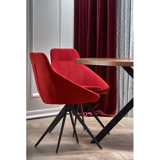 Masa LOCARNO, blat - nuc, picior - negru (2p=1buc)