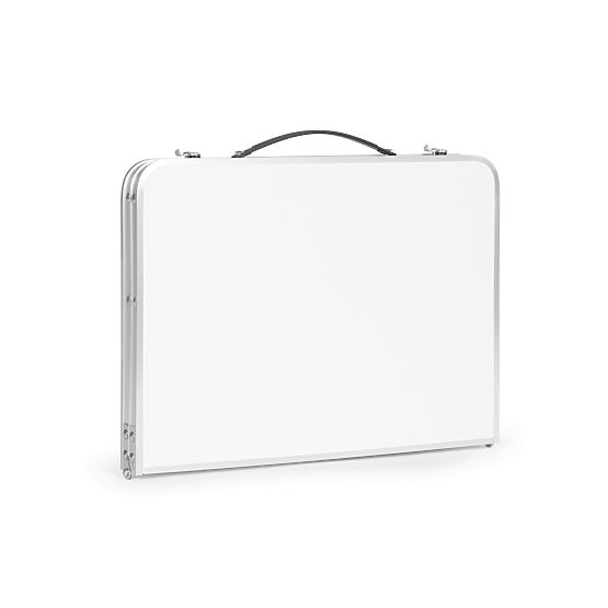 Masa mică de picnic pliabilă pentru turiști 60x40 cm albă MultiGarden