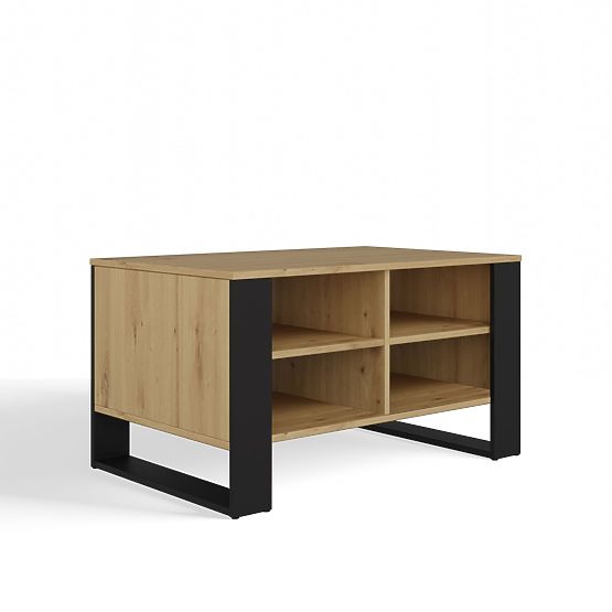 Masă Modernă 4P Stejar Artisan Negru