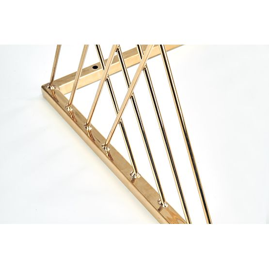 Măsuță NANCY aurie / transparentă