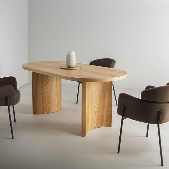 Masă ovală de dining Portofino, frasin