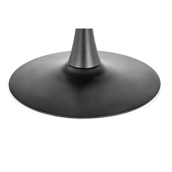 Masa rotundă CARMELO, blat - nuc, picior - negru (3p=1buc)