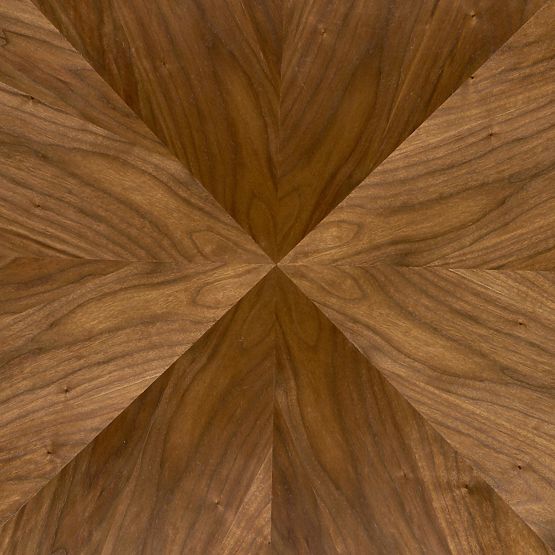 Masa rotundă DANILO, blat - nuc, picioare - negre (2p=1buc)