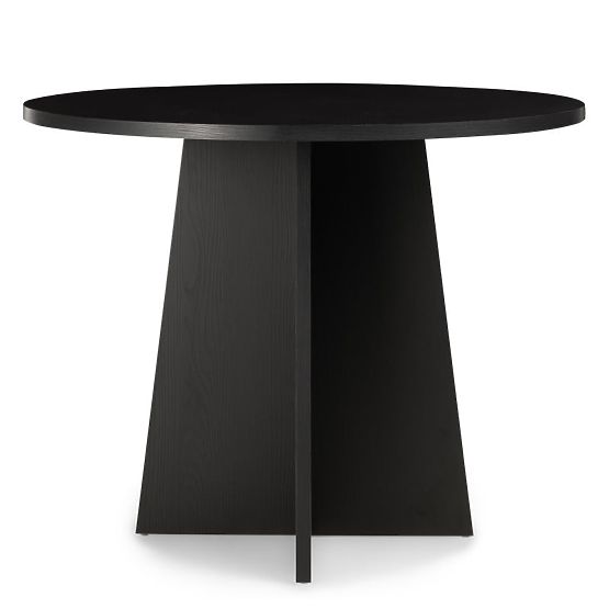 Masă rotundă de dining Merlo 100 cm, negru