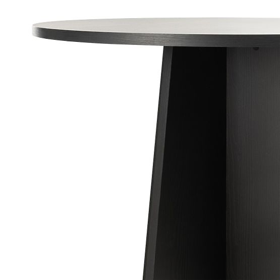 Masă rotundă de dining Merlo 100 cm, negru