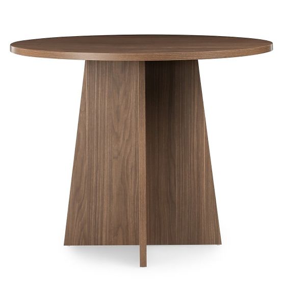 Masă rotundă de dining Merlo 100 cm, nuc Lincoln