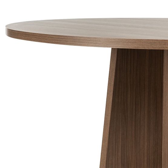 Masă rotundă de dining Merlo 100 cm, nuc Lincoln