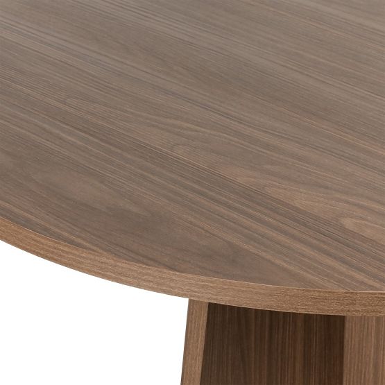 Masă rotundă de dining Merlo 100 cm, nuc Lincoln