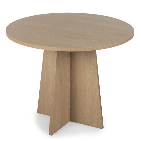 Masă rotundă de dining Merlo 100 cm, Stejar Cremona Torro