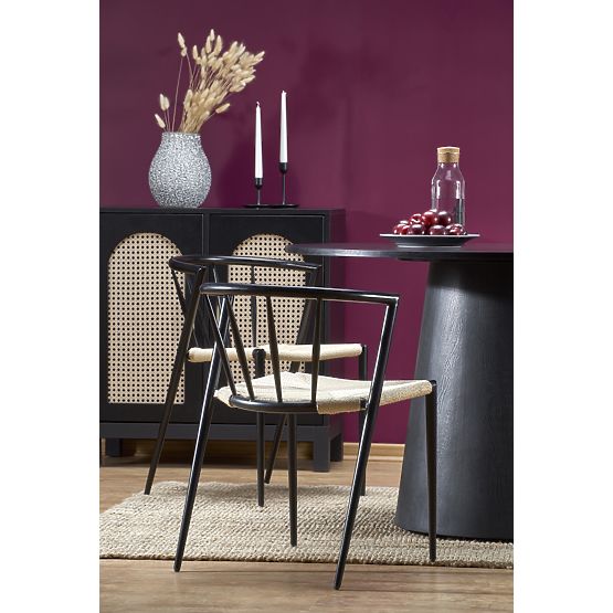 Masa rotundă GINTER, neagră (2p=1buc)