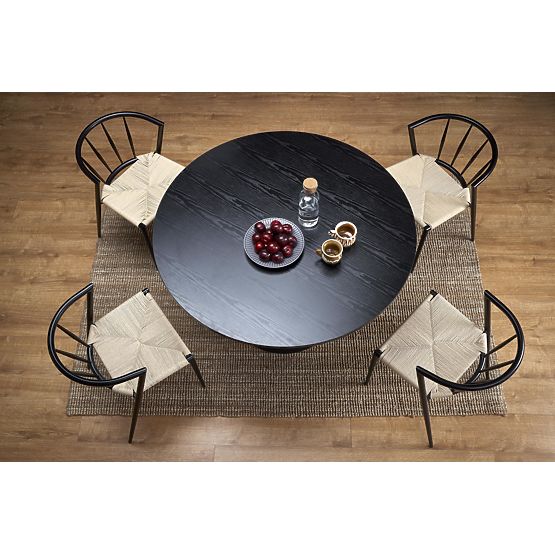 Masa rotundă GINTER, neagră (2p=1buc)