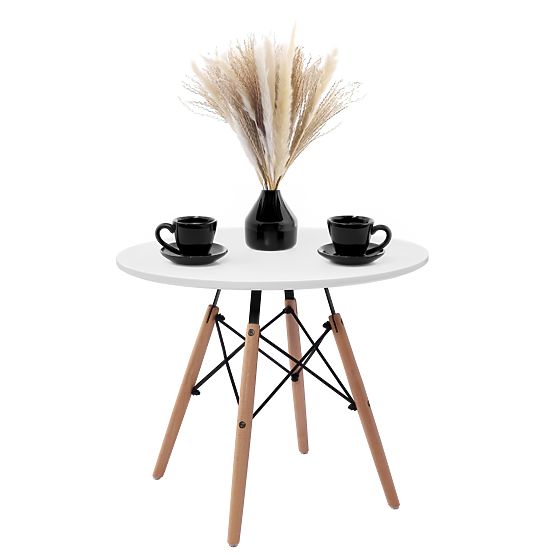 Masă rotundă PARIS DTW 60 cm albă