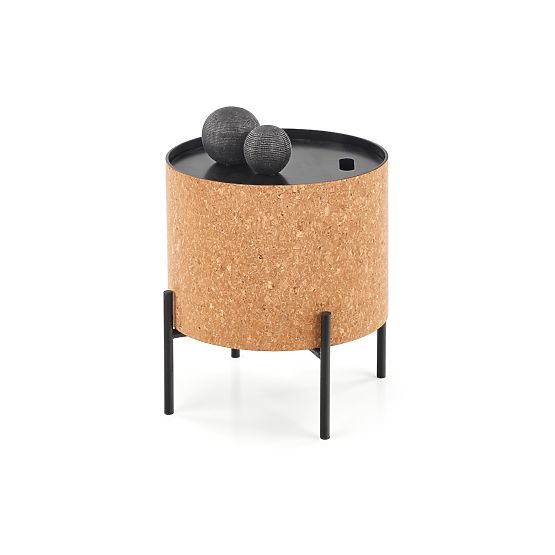 Masă SASHA natural/negru (1p=1buc)