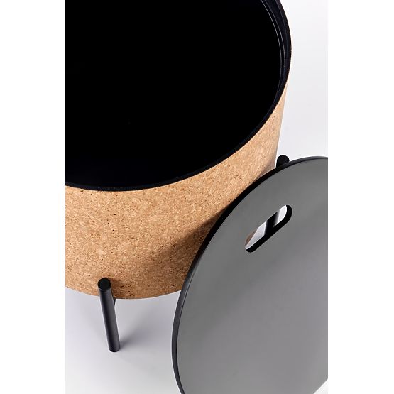 Masă SASHA natural/negru (1p=1buc)