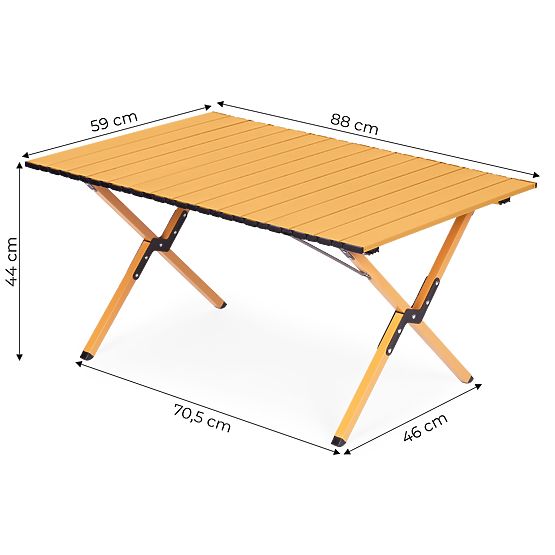 Masă turistică pliabilă 90x60 cm camping cu geantă MultiGarden