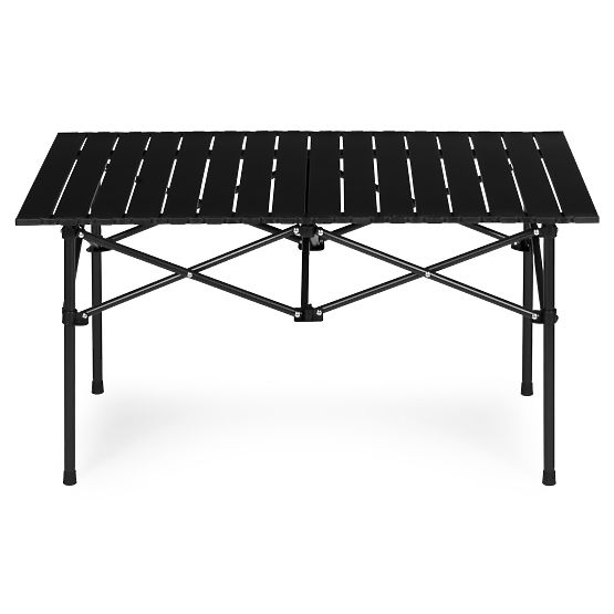 Masă turistică pliabilă 95x55 cm camping cu geantă neagră MultiGarden