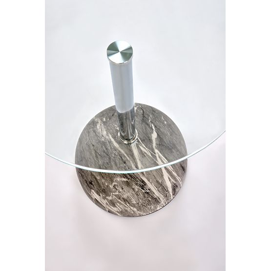 Măsuță de cafea ARIANA, marmură gri / transparent (2p=1buc)
