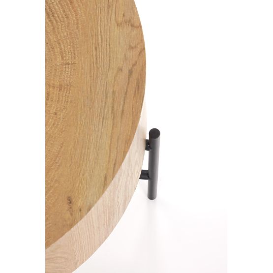 Măsuță de cafea BROOKLYN-S stejar natural/negru (1p=1buc)