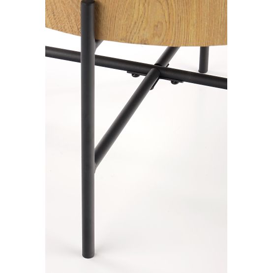 Măsuță de cafea BROOKLYN-S stejar natural/negru (1p=1buc)