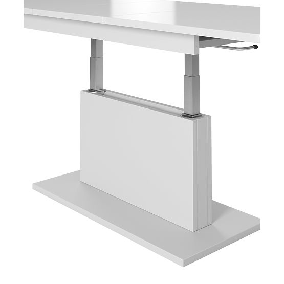 Măsuță de cafea BUSETTI blat: alb mat, picioare: alb mat (2p=1buc)