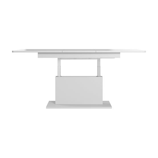 Măsuță de cafea BUSETTI blat: alb mat, picioare: alb mat (2p=1buc)