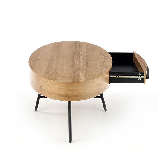 Masuta de cafea Carolina - stejar negru / auriu