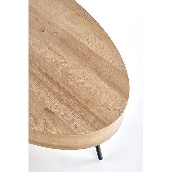 Masuta de cafea Carolina - stejar negru / auriu