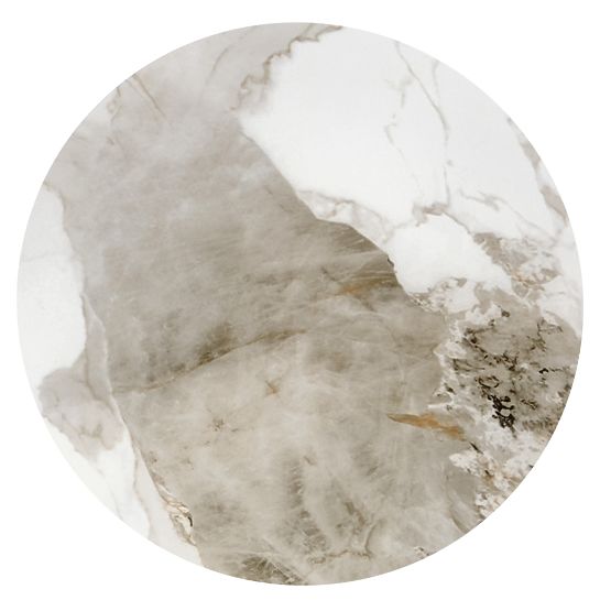 Măsuță de cafea CECILIA_S marmură albă / gri / auriu (2p=1buc)