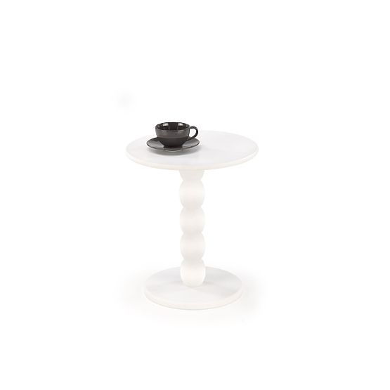 Măsuță de cafea CIRILLA, albă (1p=1buc)
