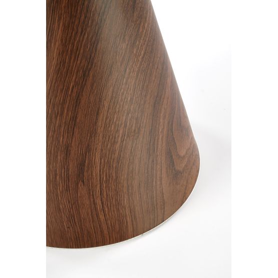 Măsuță de cafea GENESIS_S marmură albă / nuc / auriu