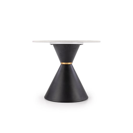 Măsuță de cafea GORETTI_S marmură albă / negru (2p=1buc)