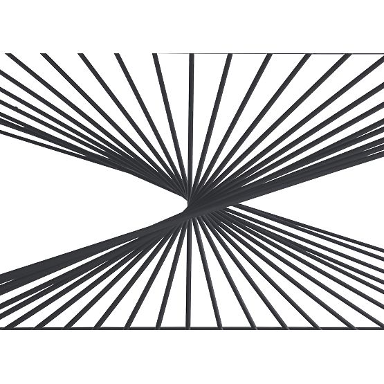 Măsuță de cafea INFINITY 2, marmură gri / negru (2p=1buc)