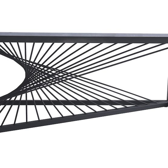 Măsuță de cafea INFINITY 2, marmură gri / negru (2p=1buc)