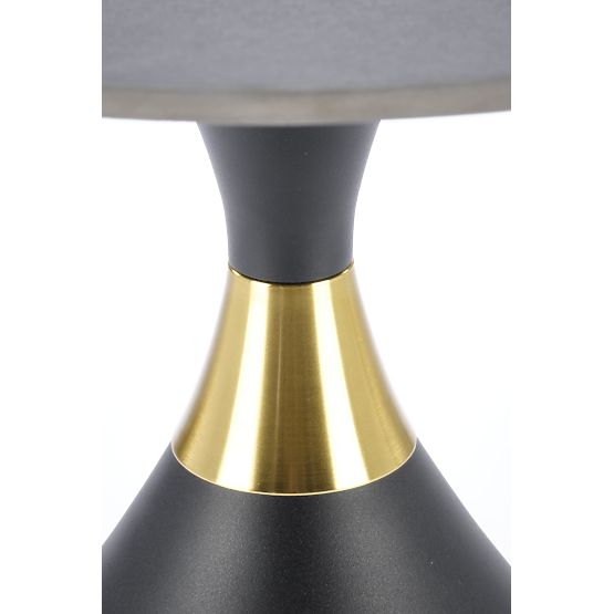 Măsuță de cafea SCALITA marmură neagră / negru / auriu (2p=1buc)