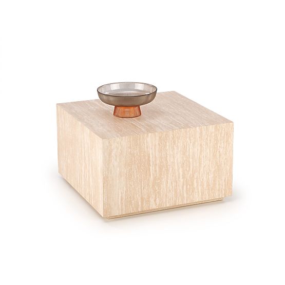 Măsuță de cafea TRAVERTINO KWADRAT, travertin (1p=1buc)