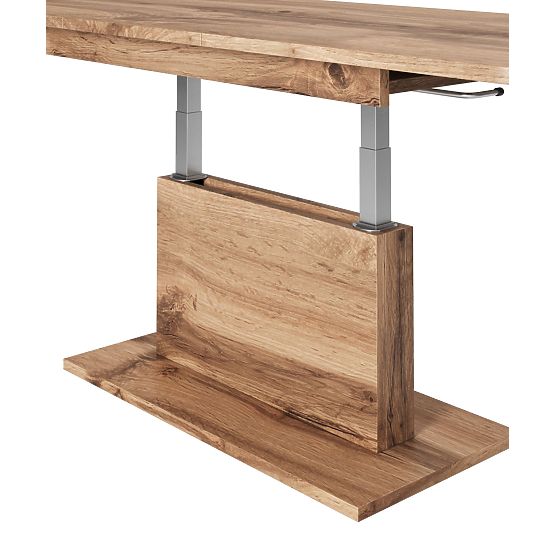 Măsuță de conferință BUSETTI blat: stejar wotan, picioare: stejar wotan (2p=1buc)