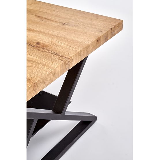 Masa dreptunghiulară XENA neagră / naturală