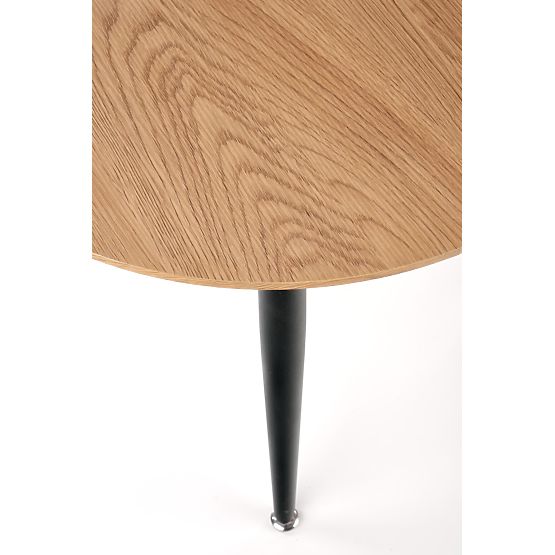 MENTONA 2, set de 2 bănci stejar auriu/negru (2 bucăți = 1 set)