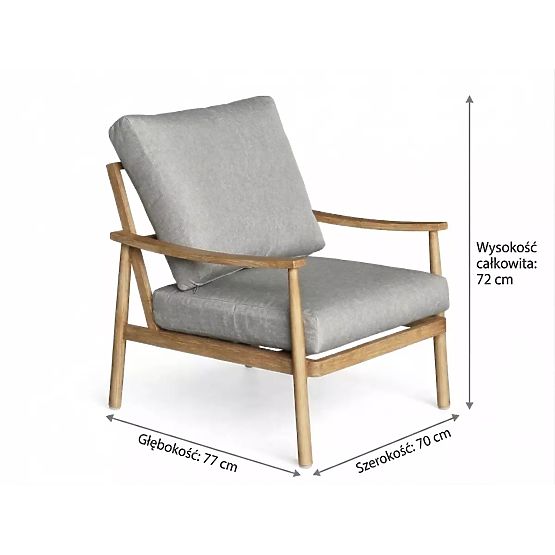 Mobilier de balcon din aluminiu (2 fotolii + masă) SERANO