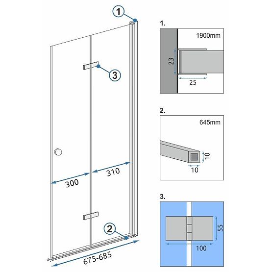 Modul cabină FOLD N2 70 Chrome
