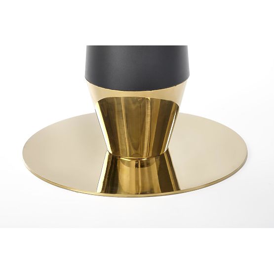 MOLINA masă rotundă, marmură neagră / negru / auriu (2p=1buc)