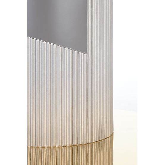 MUSCAT masă extensibilă blat - marmură gri, picior - gri deschis / auriu