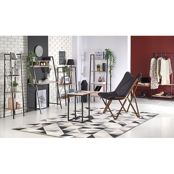 NARVIK REG1 negru / stejar sonoma