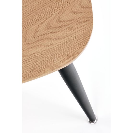 NICEA 2, set de 2 mese din stejar auriu/negru