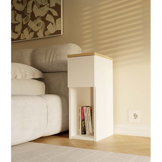 Noptieră GALAX 20/1S ALB-ARTISAN