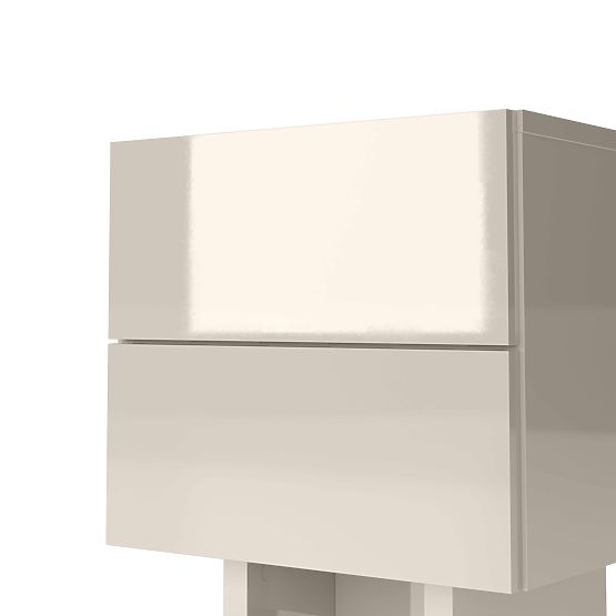 Noptieră Glim, culoare cașmir, lucioasă