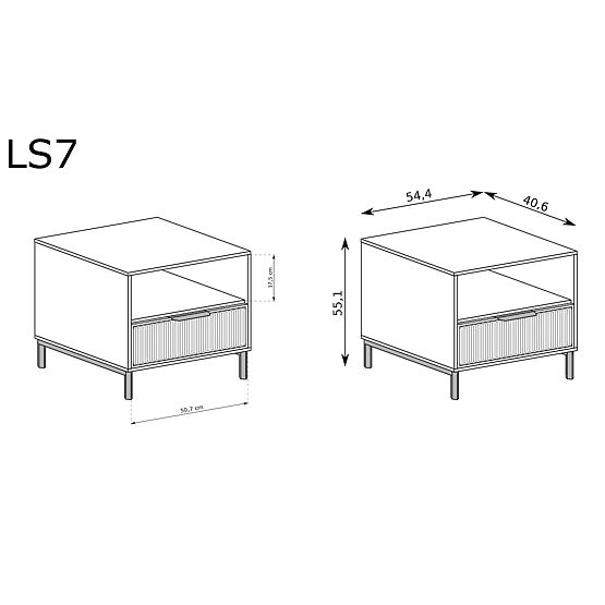 Noptieră LINKaSTYLE LS7 cașmir